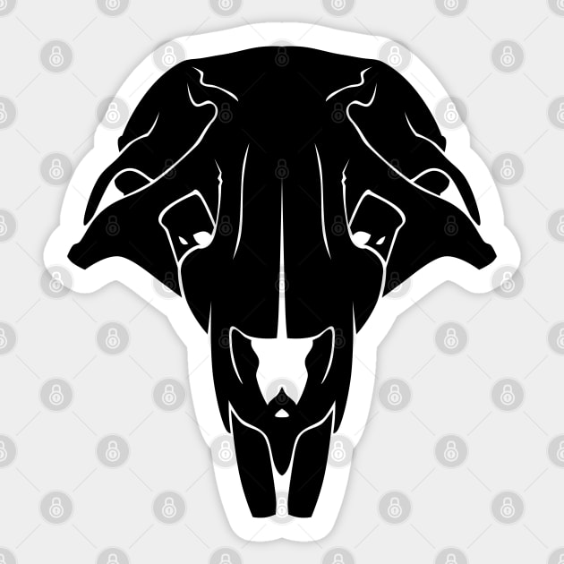 Rat Skull Sticker by DeguArts